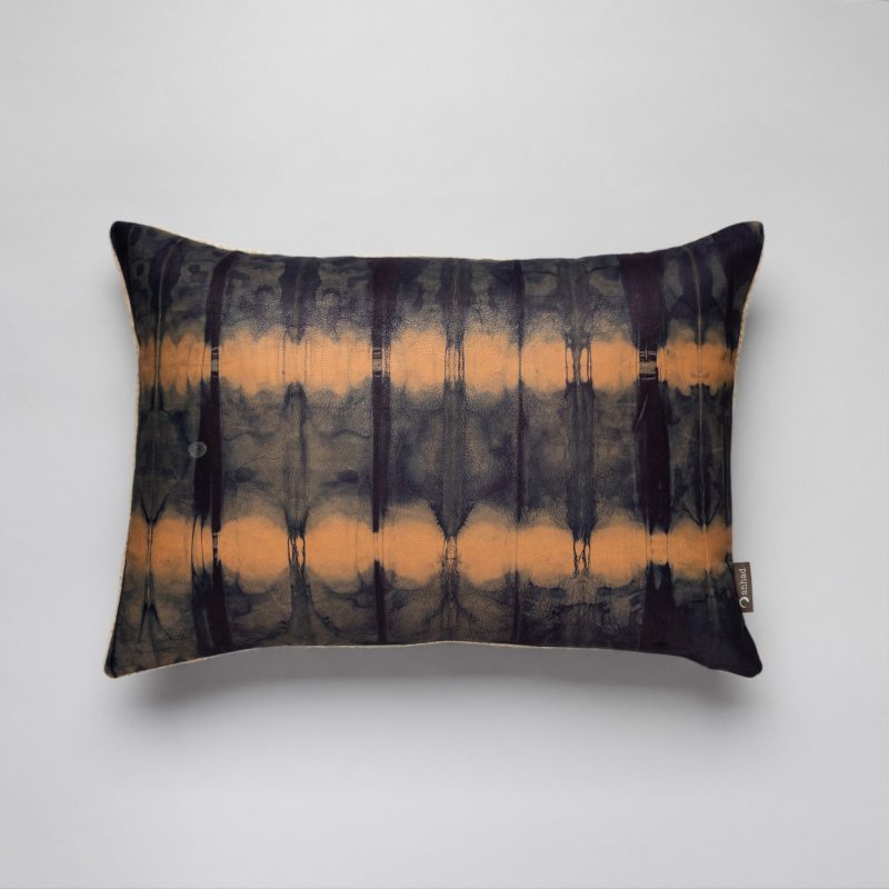 Anhad Pillow Natural Indigo Leather