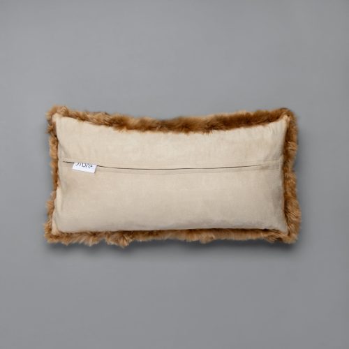 Auskin Alpaca Suri gold Lumbar Pillow back