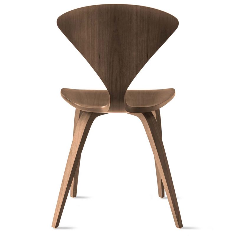 CSC01 cherner side chair classic walnut rear view