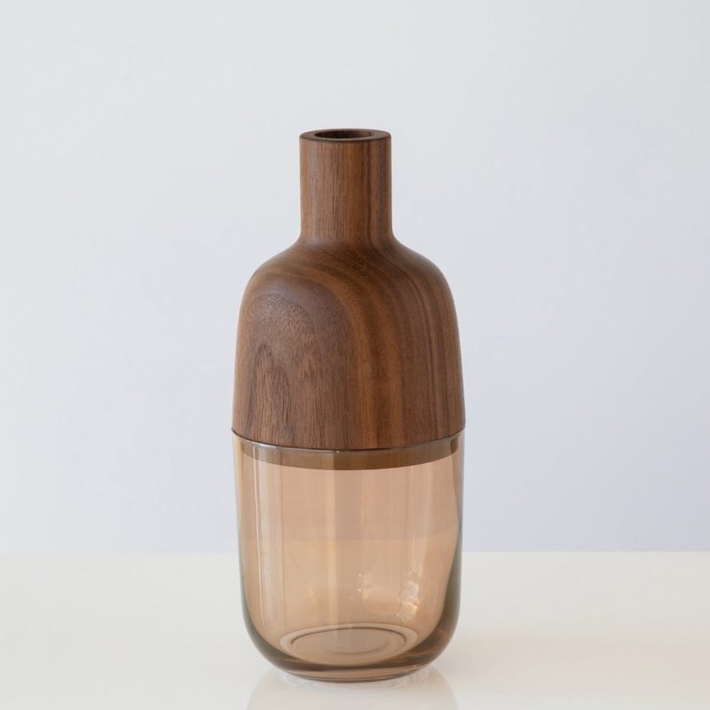 Indira Vase Walnut