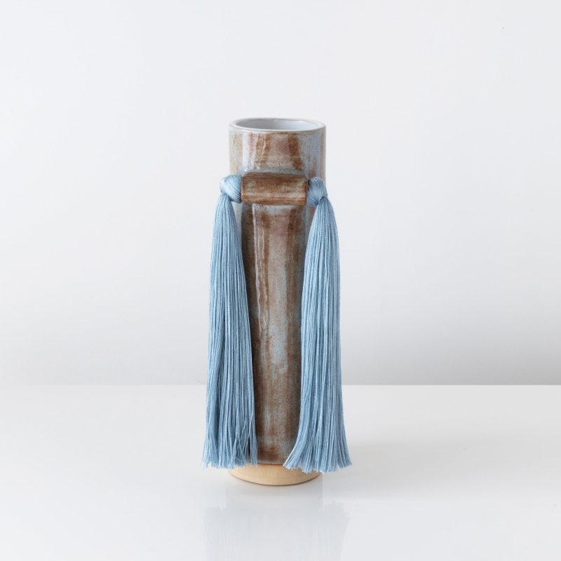 Karen Tinney Tassel Vase Blue 531