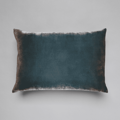 Kevin Obrien Ombre velvet pillow Denim 14x20in