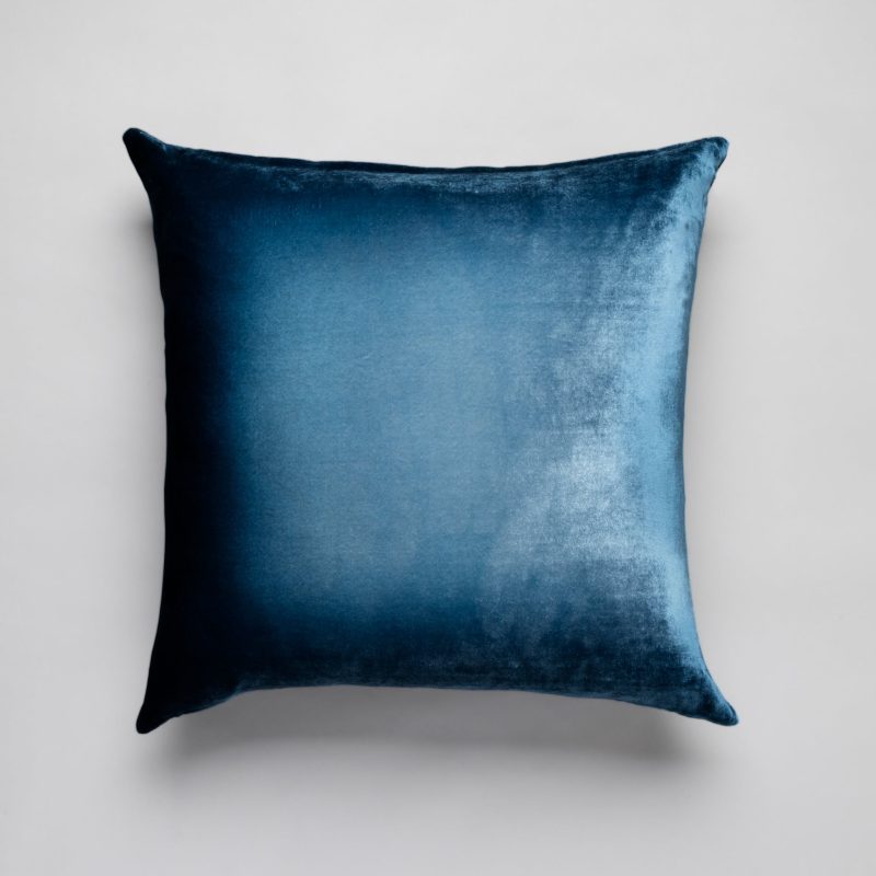 Kevin Obrien Ombre velvet pillow Denim 22x22in 2