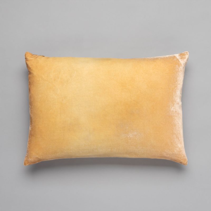 Kevin Obrien Ombre velvet pillow Gold beige 14x20in 6