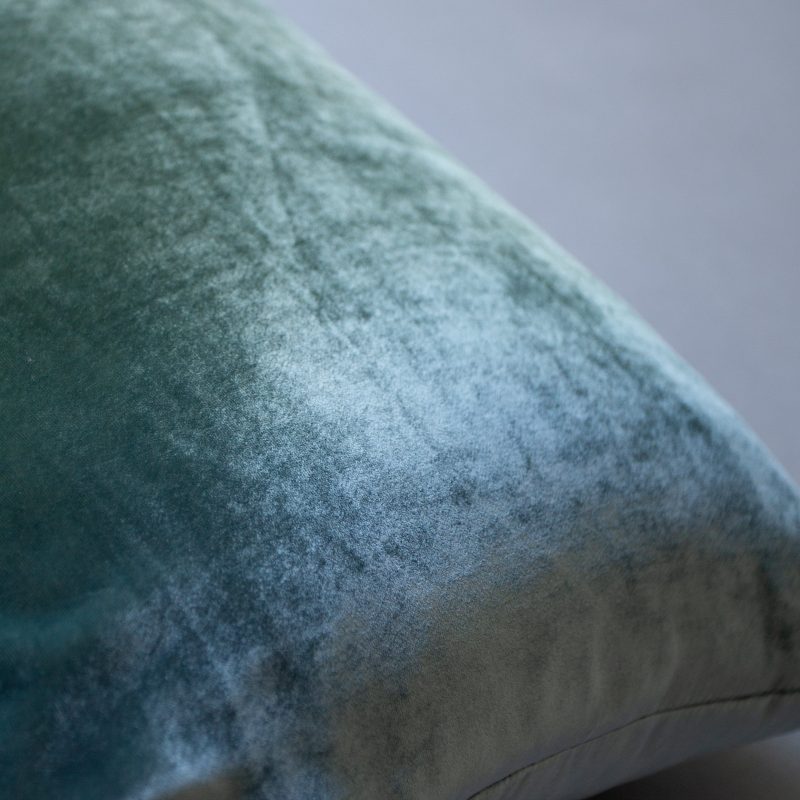 Kevin obrian Pillow Ombre Velvet Lumbar Basil Zoom