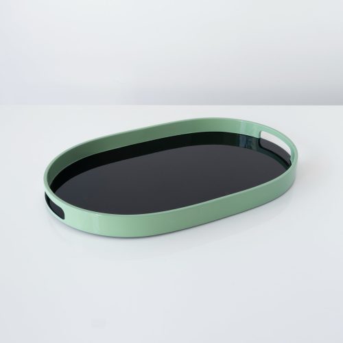 L Indochineur Oval Trays Jade Black 5