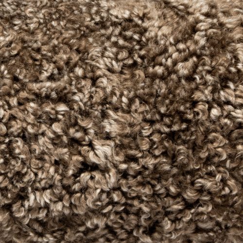 NaturesCollection Bolster Cushion Pearl Short Wool Sheepskin 20x8 zoom