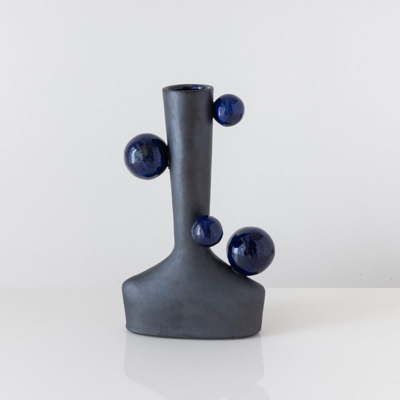 Robbie Heidinger matte black orbit vase 2