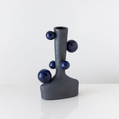 Robbie Heidinger matte black orbit vase 3