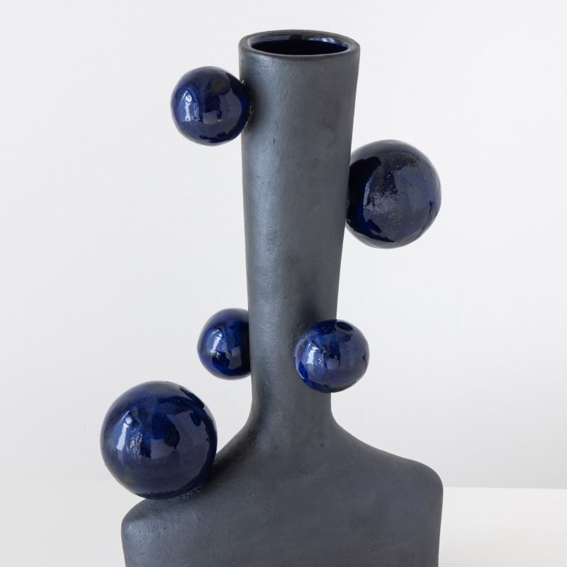 Robbie Heidinger matte black orbit vase 4