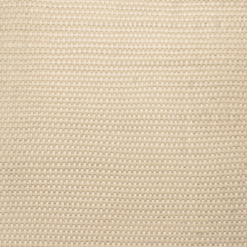 Threads Leather weave Ivory Pillow Front 2