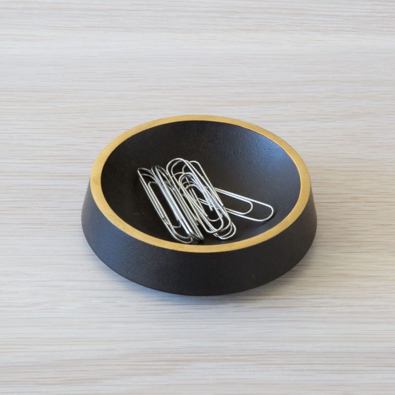 black brass clip holder