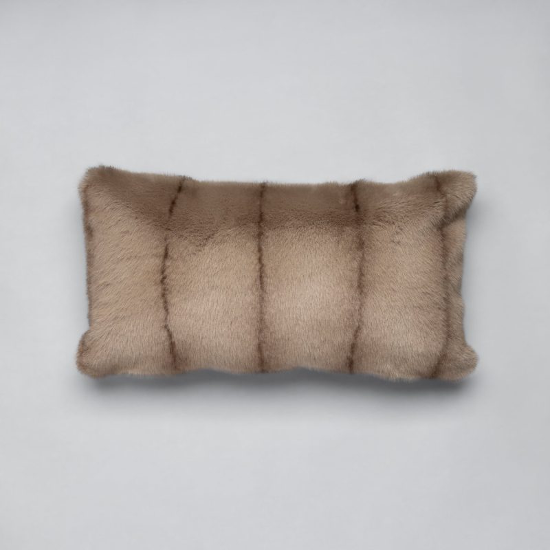 fabulous Furs Signature Vintage mink Lumbar Pillow