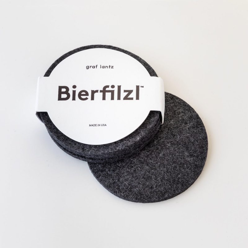 felt coasters charcoal