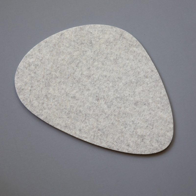 felt trivet stone heather large