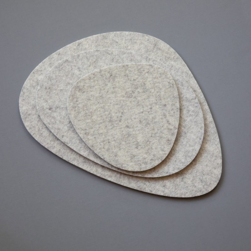 felt trivet stones heather collection