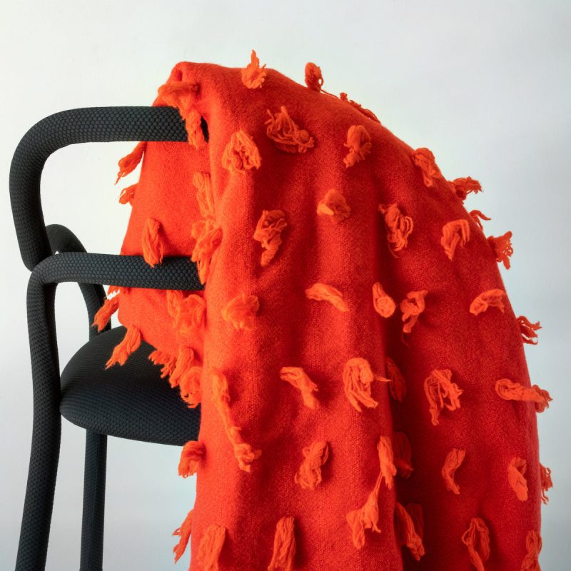 horn throw orange 94x56 1