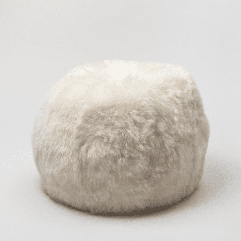 icelandicshearlingpouf white