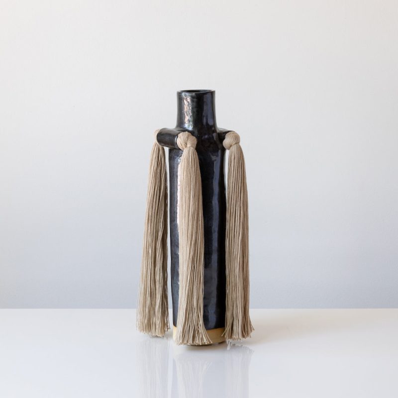 karen tinney tassel vase 703