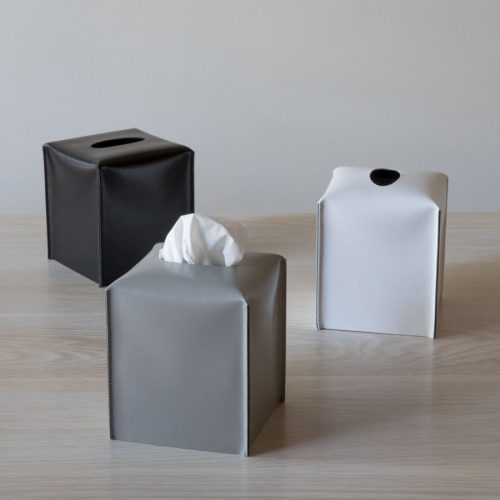 leather tissue box