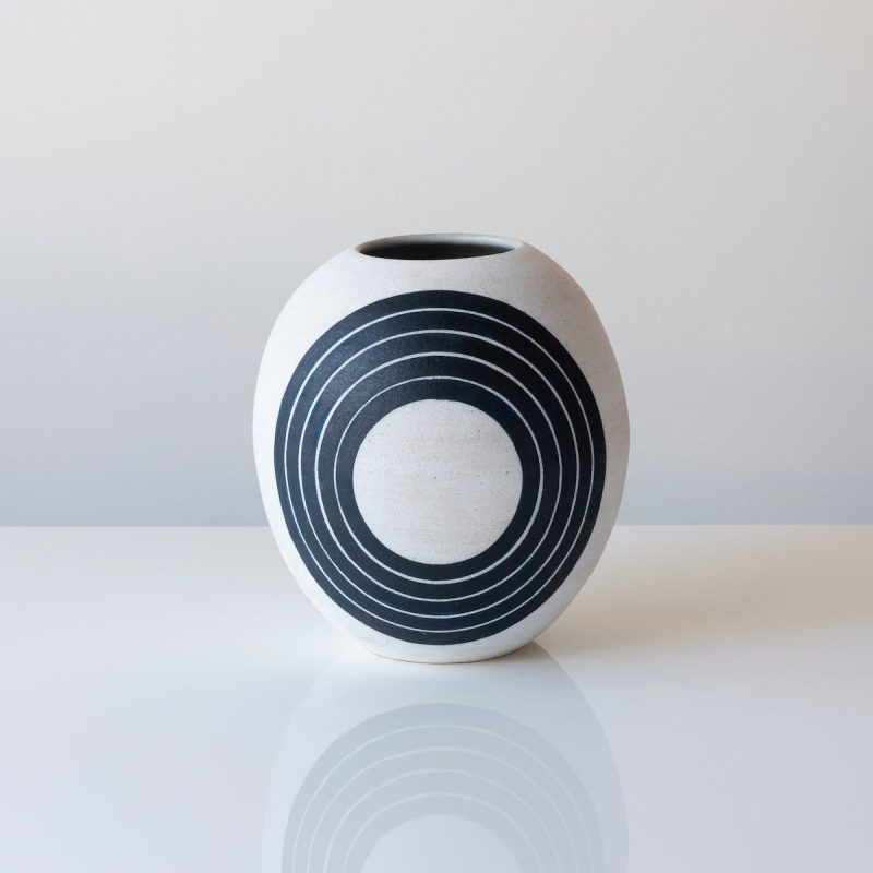 michele quan indigo ring vase