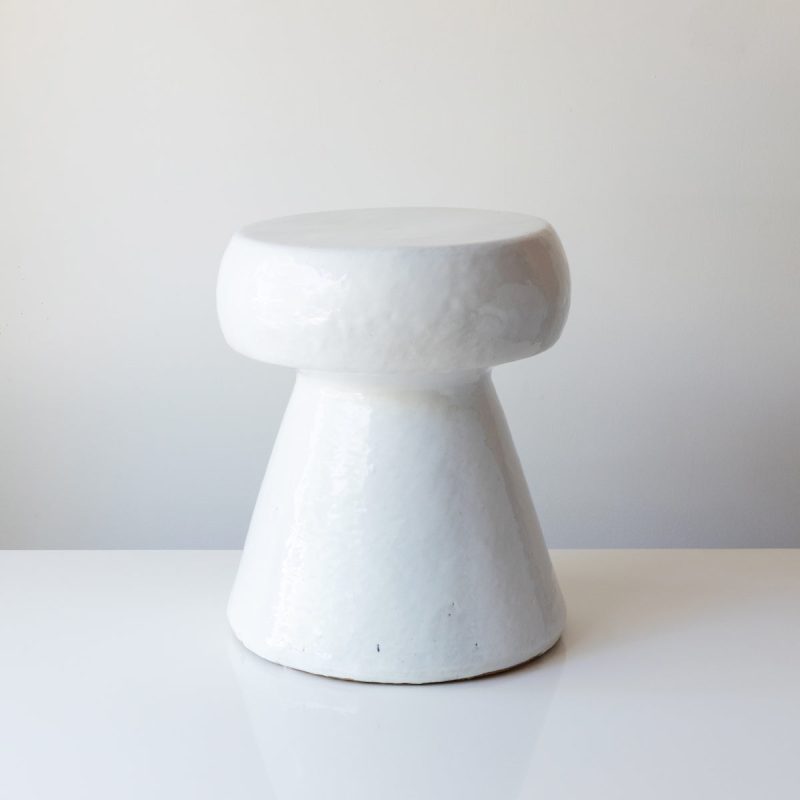 portobello stool white