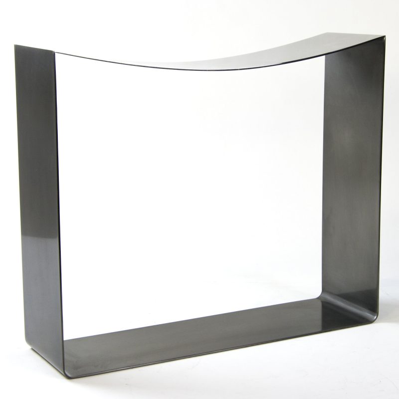 ribbon stool silve