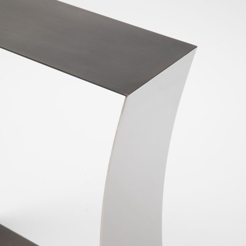 ribbon stool stainless detail