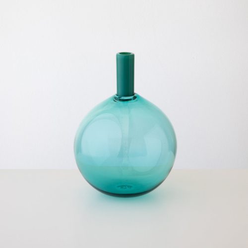 tube top vase aqua