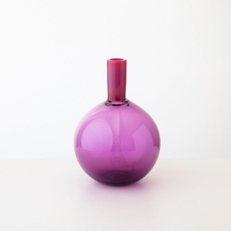 tube top vase purple